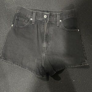 Levi's Women's Black Jean Shorts